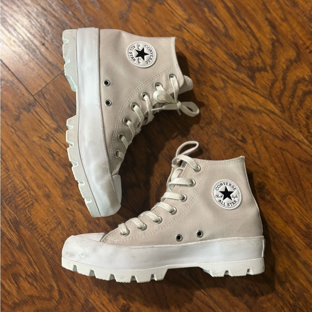 Converse High-Tops in Off-White